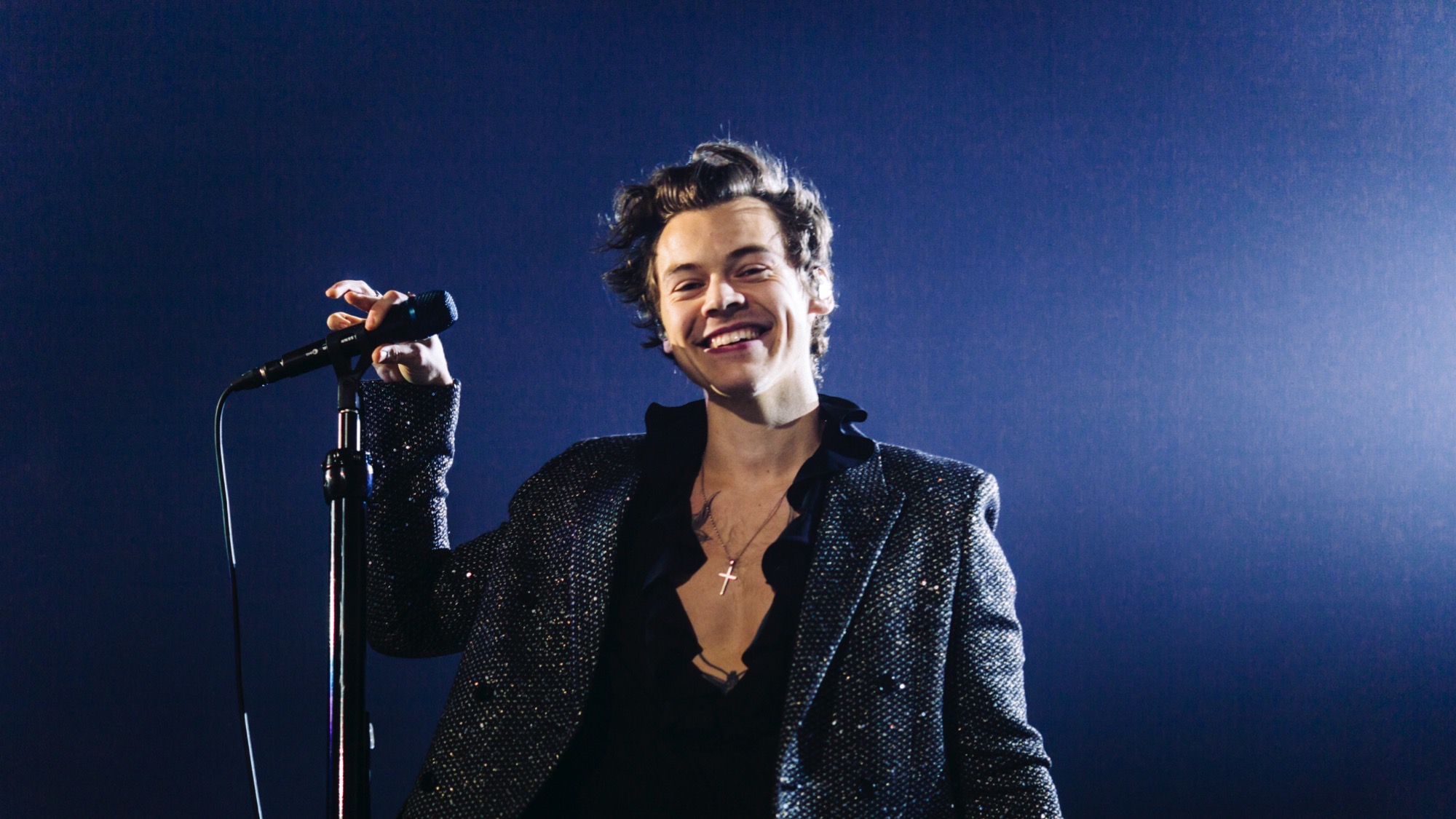 Harry Styles hit in the eye by fan-thrown object during Vienna concert – Socialite Life