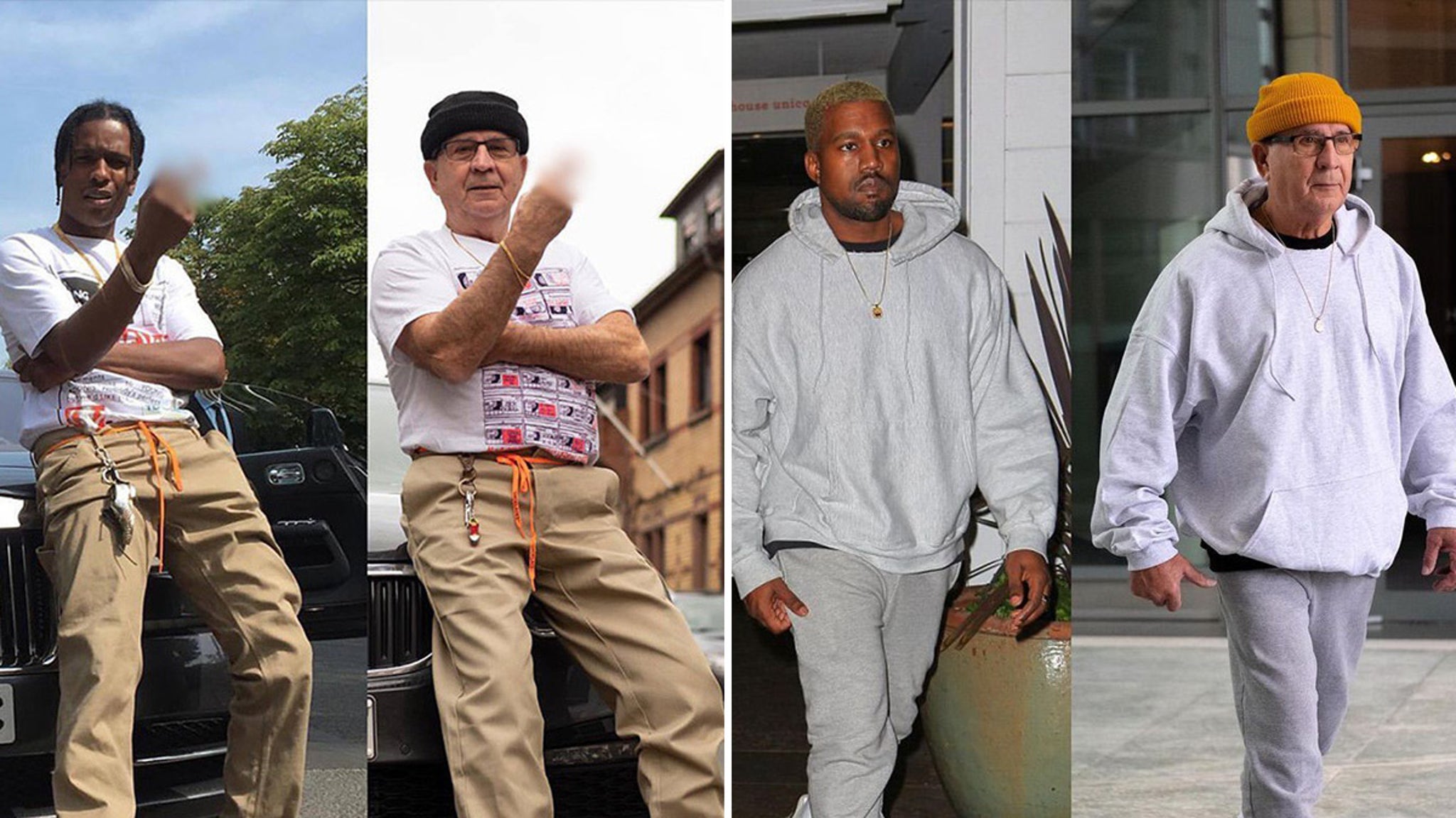 77-Year-Old Grandpa Recreates Outfits from Kanye West, Kylie Jenner and More
