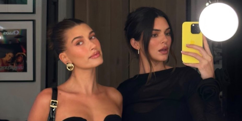 Besties Hailey Bieber & Kendall Jenner Enjoy a Date Night in West Hollywood