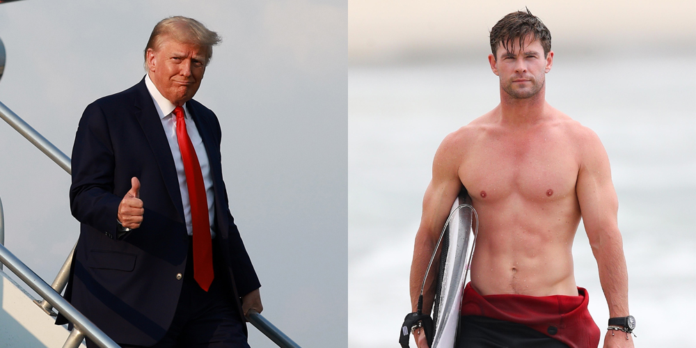 Donald Trump Claims He's the Same Height & Weight as Chris Hemsworth During 'Thor' Filming