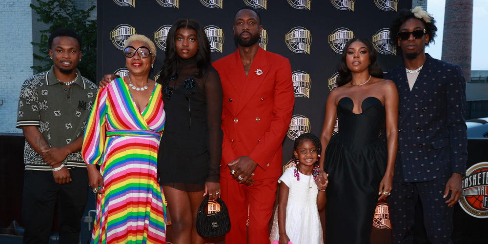 Gabrielle Union & the Rest of the Family Support Dwyane Wade as He Enters Basketball Hall of Fame