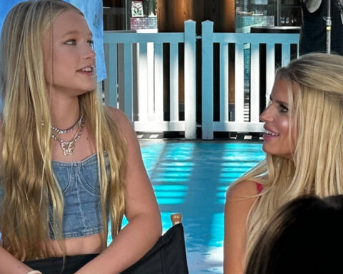 Jessica Simpson Brings Her Lookalike Daughter Maxwell & Dog Penny to PetSafe Event in LA