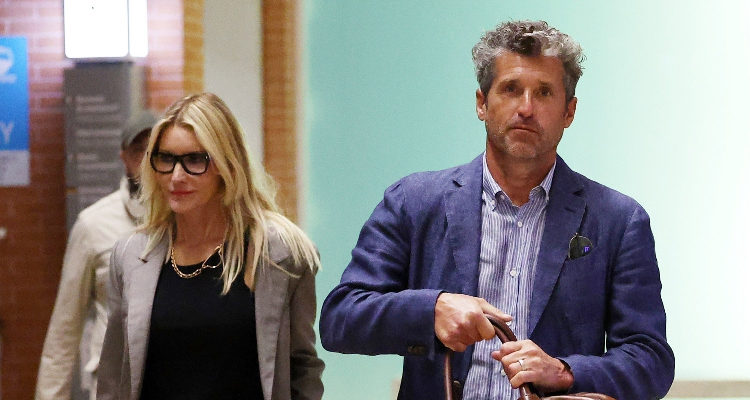 Patrick Dempsey & Wife Jillian Arrive in Italy for Venice Film Festival 2023