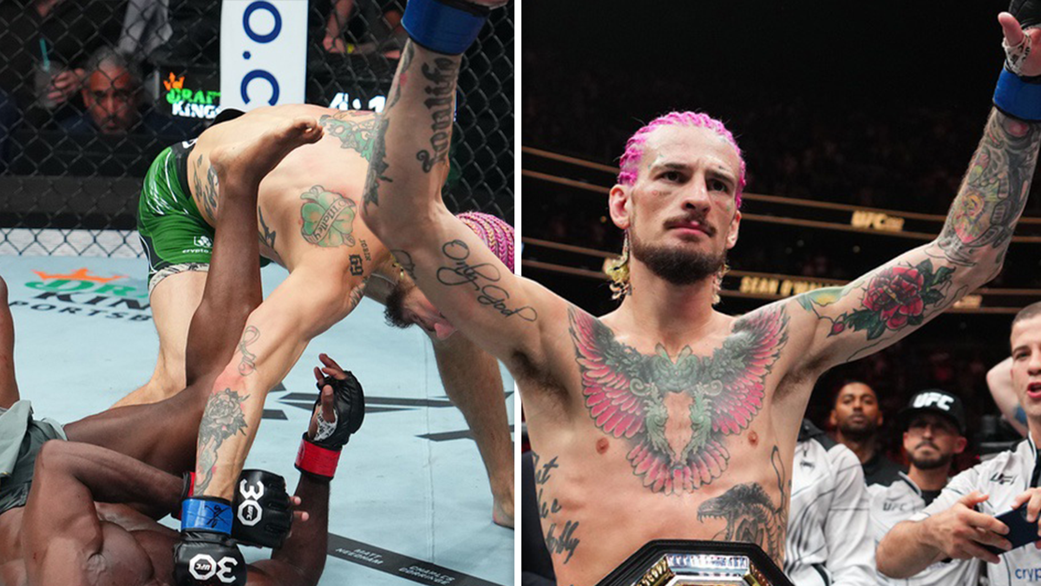 UFC Star Sean O'Malley Knocks Out Aljamain Sterling to win Bantamweight Title