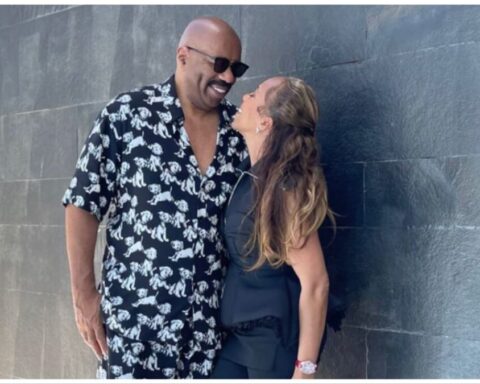 Steve Harvey and wife Marjorie shut down cheating rumors amid reports she cheated with two of his staff members.
