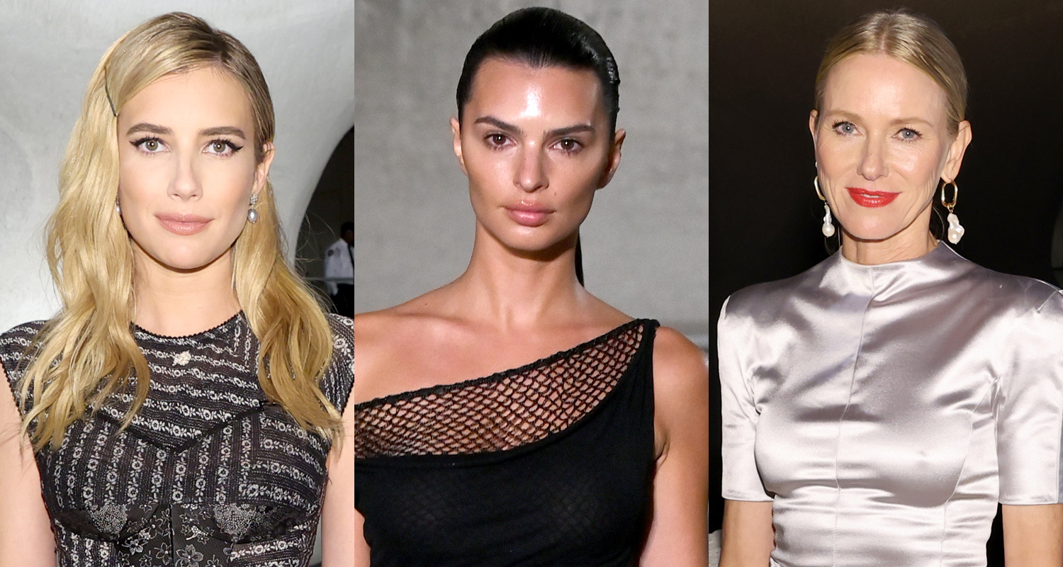 Emma Roberts, Naomi Watts, & More Stars Watch Emily Ratajkowski Walk in Tory Burch's NYFW