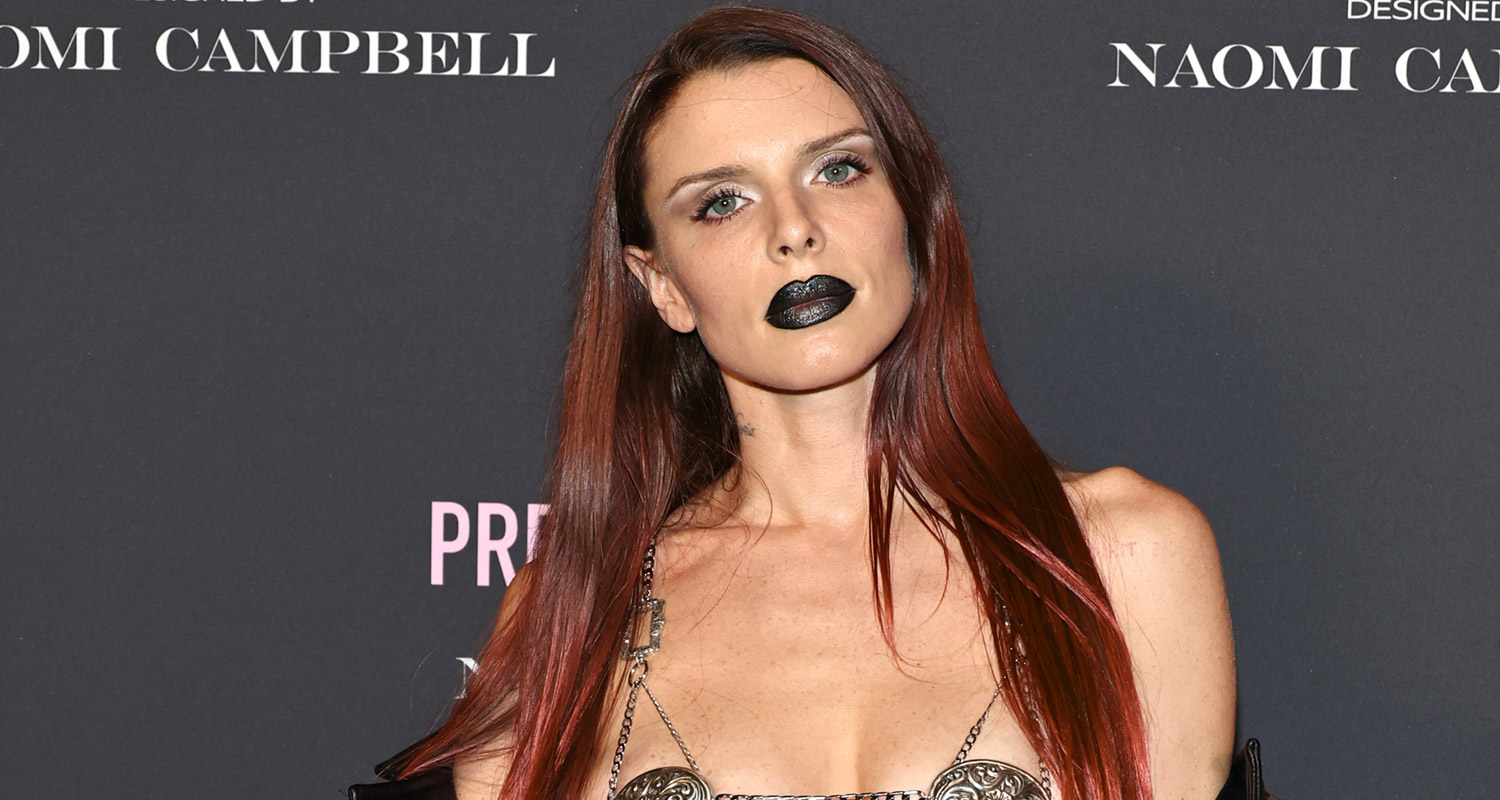 Julia Fox Risks Waldrobe Malfuncion in Chain Link Bikini for PrettyLittleThing x Naomi Campbell Fashion Show