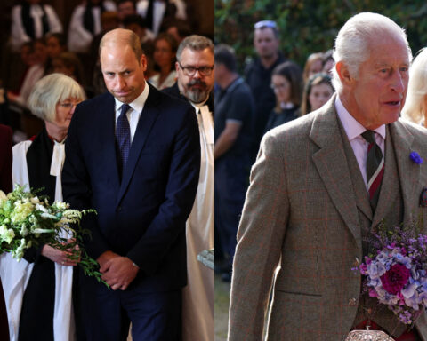 King, Queen, Prince & Princess of Wales Mark One Year Anniversary of Queen Elizabeth II's Passing At Two Locations