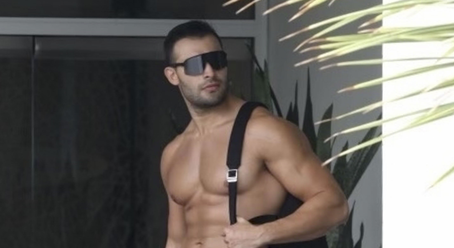 Sam Asghari Looks Ripped in New Shirtless Photos from Gym Session