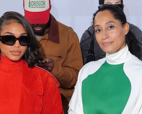 Tracee Ellis Ross & Lori Harvey Sit Next to Each Other at Ferragamo Show