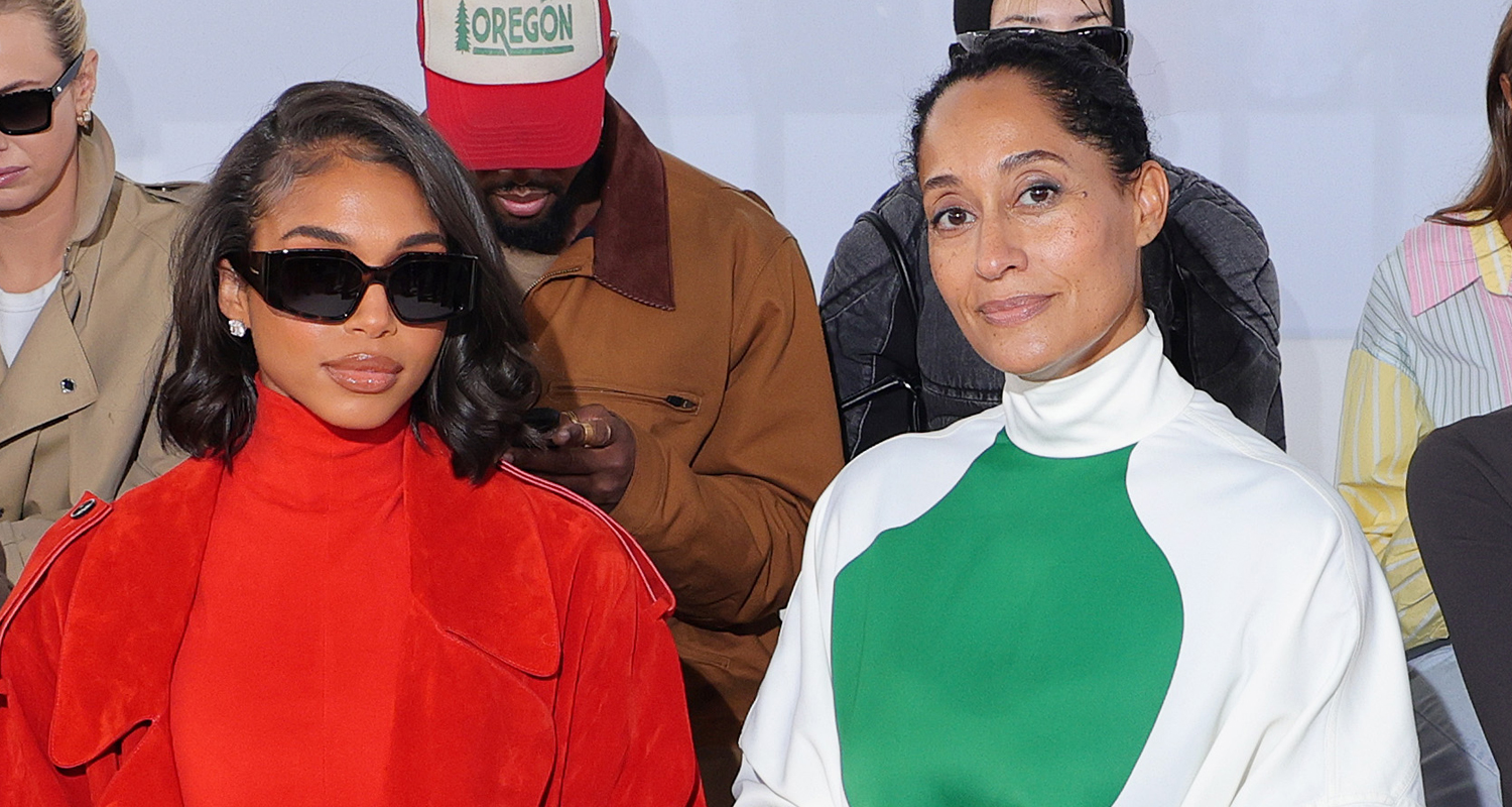 Tracee Ellis Ross & Lori Harvey Sit Next to Each Other at Ferragamo Show