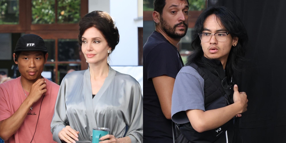 Angelina Jolie's Sons Maddox & Pax Join Her for Another Day of Work on 'Maria' Movie