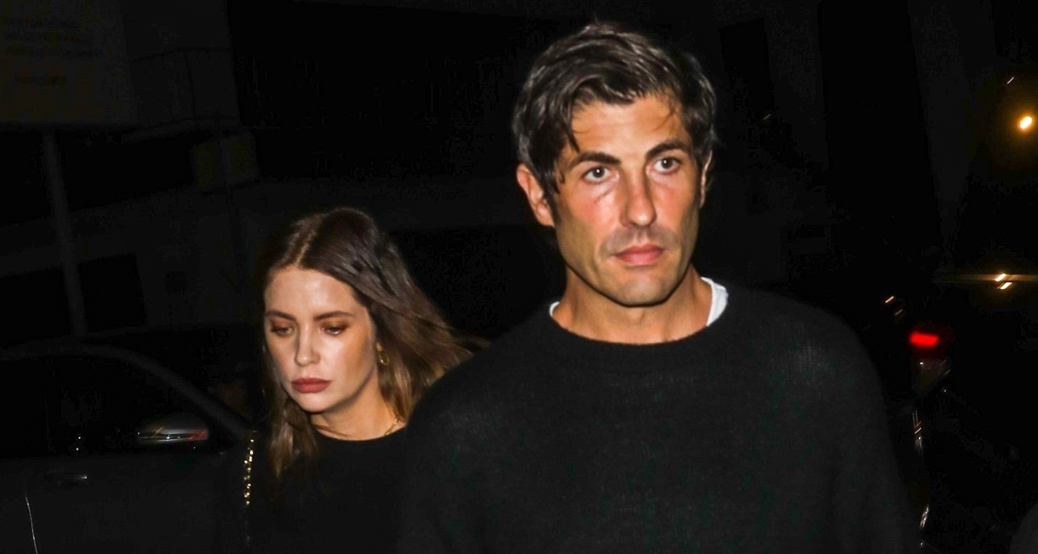 Ashley Benson & Fiancé Brandon Davis Coordinate Outfits for Date Night in WeHo