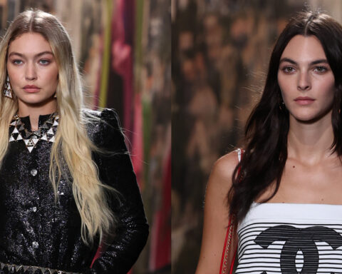 Gigi Hadid & Vittoria Ceretti, Both Recently Linked to Leonardo DiCaprio, Walk in Same Runway Show