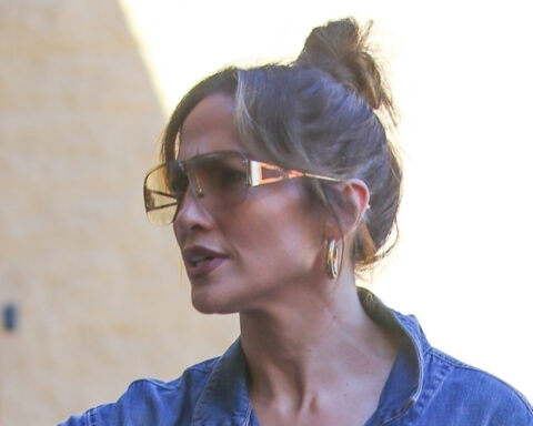 Jennifer Lopez Rocks Denim Jumpsuit for Studio Outing in Hollywood!