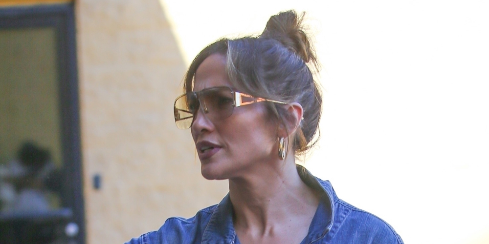 Jennifer Lopez Rocks Denim Jumpsuit for Studio Outing in Hollywood!