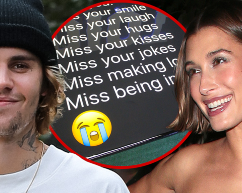 Justin Bieber Gifts Hailey $5k Artwork of Her Text Message to Him