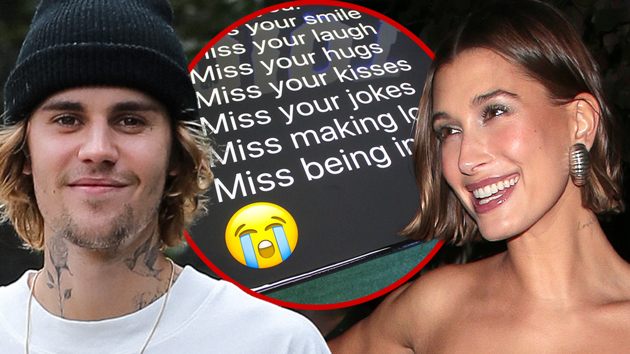 Justin Bieber Gifts Hailey $5k Artwork of Her Text Message to Him