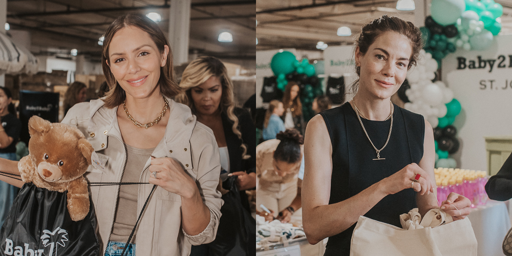 Katharine McPhee & Michelle Monaghan Lend a Helping Hand at Baby2Baby Volunteer Event