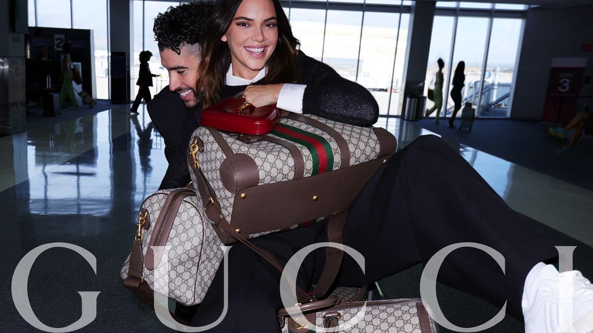 Kendall Jenner and Bad Bunny make it official in Gucci campaign. – Socialite Life