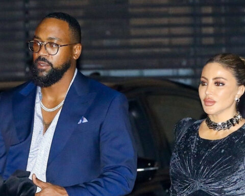 Larsa Pippen Wears Velvet Jumpsuit on Date Night with Marcus Jordan
